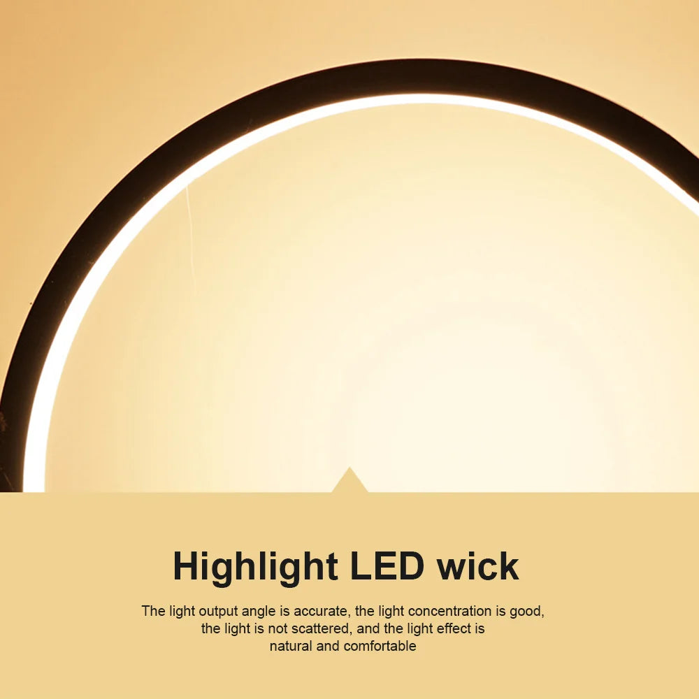 25CM Circular Desk Lamps For Living Room