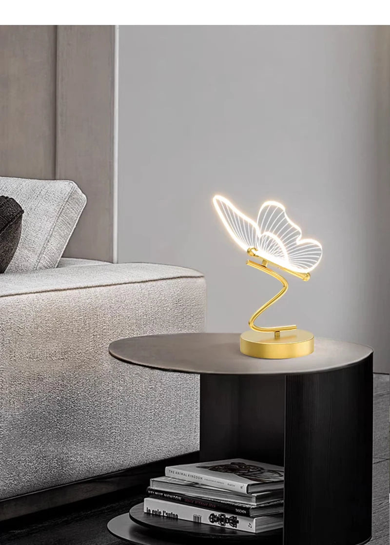 Nordic LED Butterfly Desk Lamp