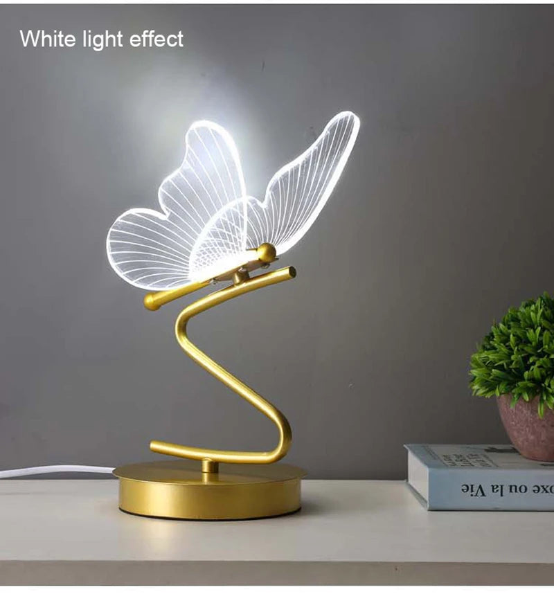 Nordic LED Butterfly Desk Lamp