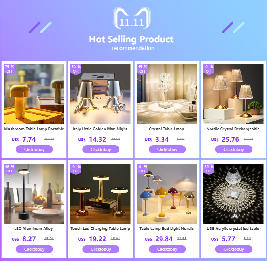 25CM Circular Desk Lamps For Living Room