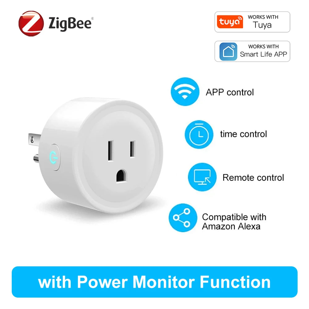 16A Smart Plug Zigbee WiFi Socket