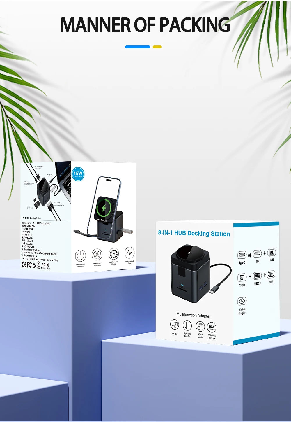 8 In 1 Magnetic Wireless Charger Stand