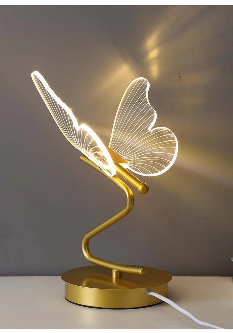 Nordic LED Butterfly Desk Lamp
