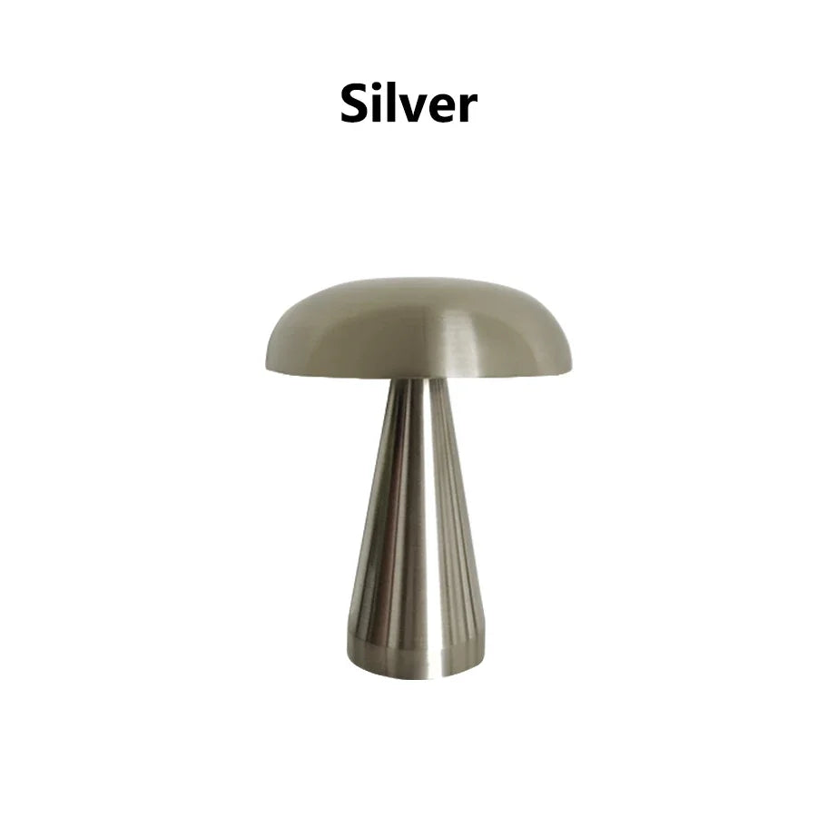 Retro Mushroom LED Night Light Desk Table Lamp