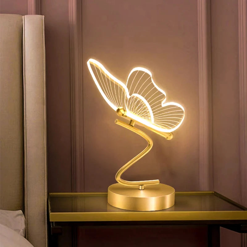 Nordic LED Butterfly Desk Lamp