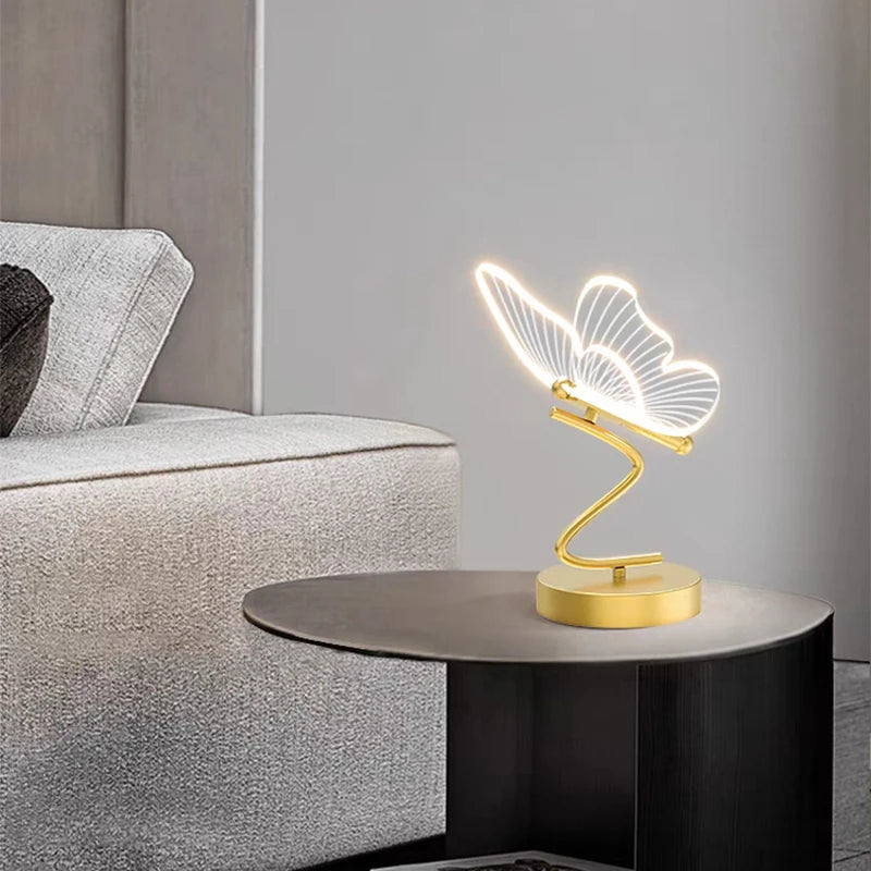 Nordic LED Butterfly Desk Lamp