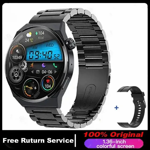 Für Huawei GT4 PRO Smart Uhr Männer Uhr 4 Pro AMOLED HD Bildschirm Bluetooth Anruf GPS NFC Herzfrequenz BloodSugar smartWatch 2024 Neue