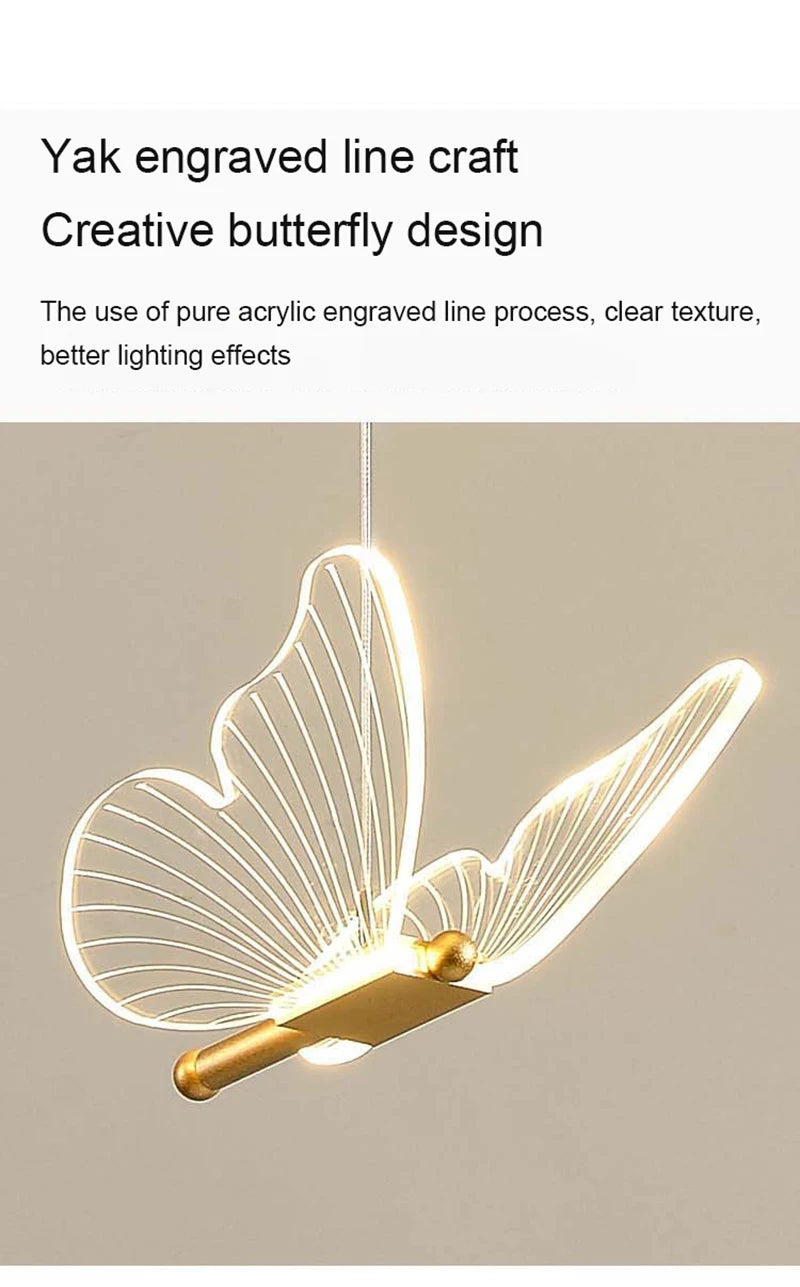 Nordic LED Butterfly Desk Lamp
