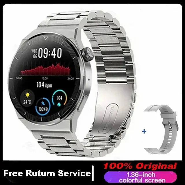 Für Huawei GT4 PRO Smart Uhr Männer Uhr 4 Pro AMOLED HD Bildschirm Bluetooth Anruf GPS NFC Herzfrequenz BloodSugar smartWatch 2024 Neue