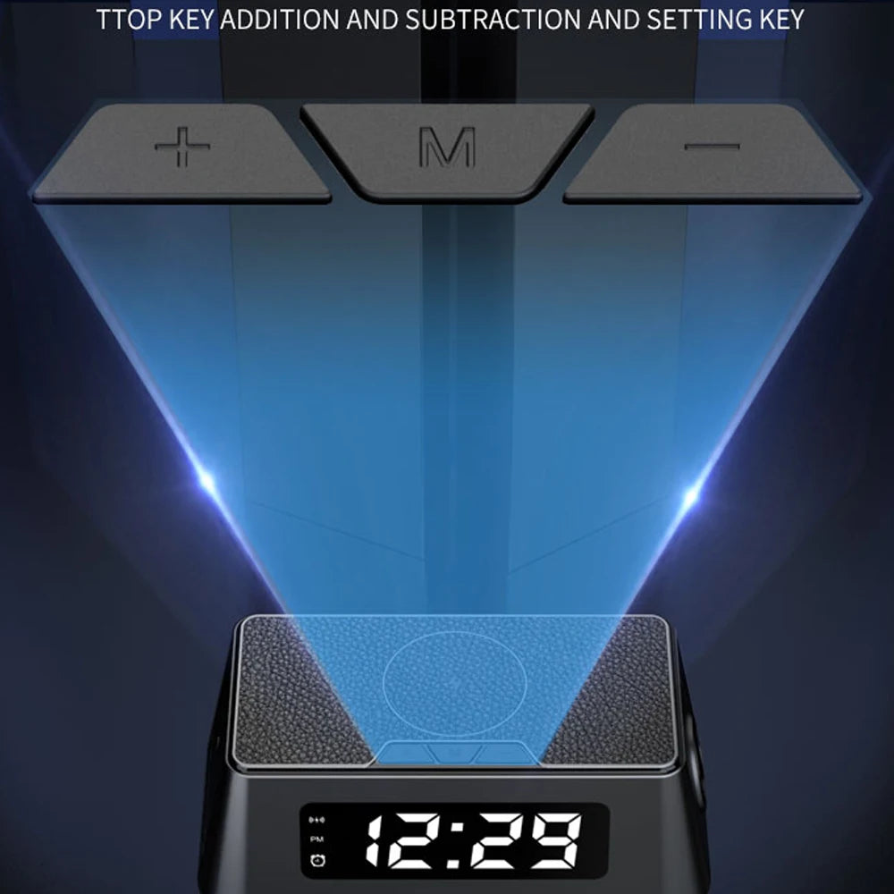 3 in 1 Wireless Charger with Digital Alarm Clock