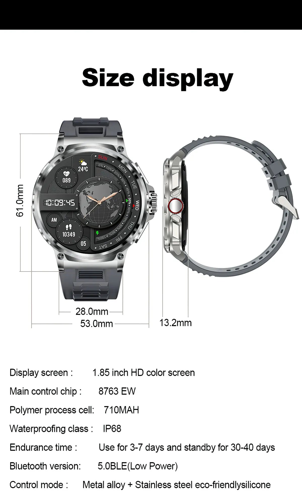 Ultra HD Smart Watch For Men