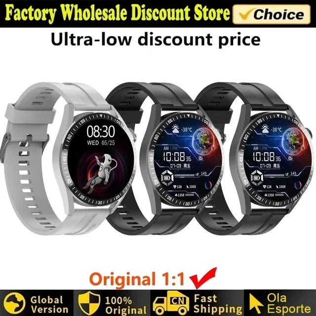 Für Huawei GT4 PRO Smart Uhr Männer Uhr 4 Pro AMOLED HD Bildschirm Bluetooth Anruf GPS NFC Herzfrequenz BloodSugar smartWatch 2024 Neue