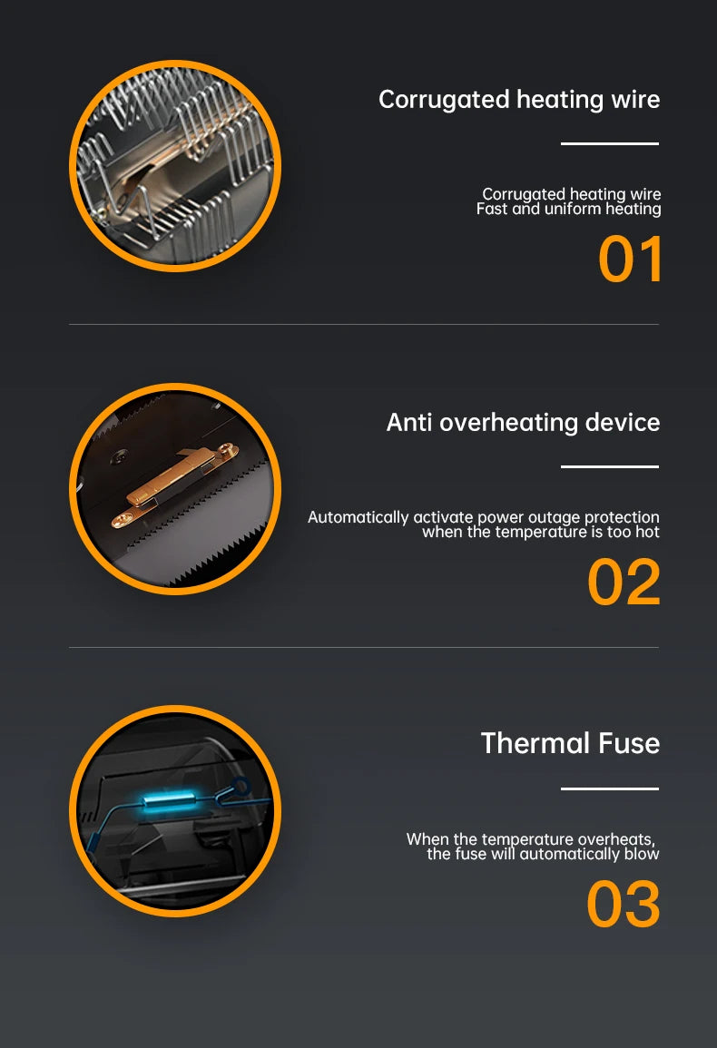 Small desktop electric Heater