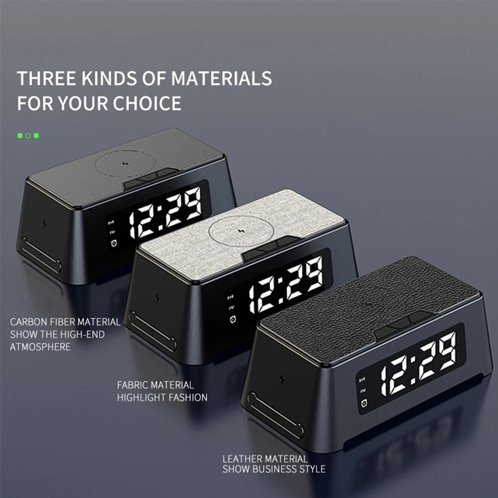 3 in 1 Wireless Charger with Digital Alarm Clock