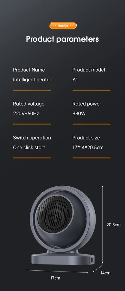 Small desktop electric Heater