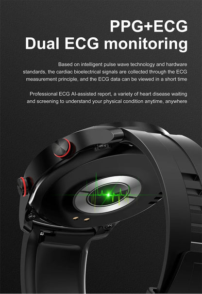 ECG+PPG Bluetooth Call Smart Watch