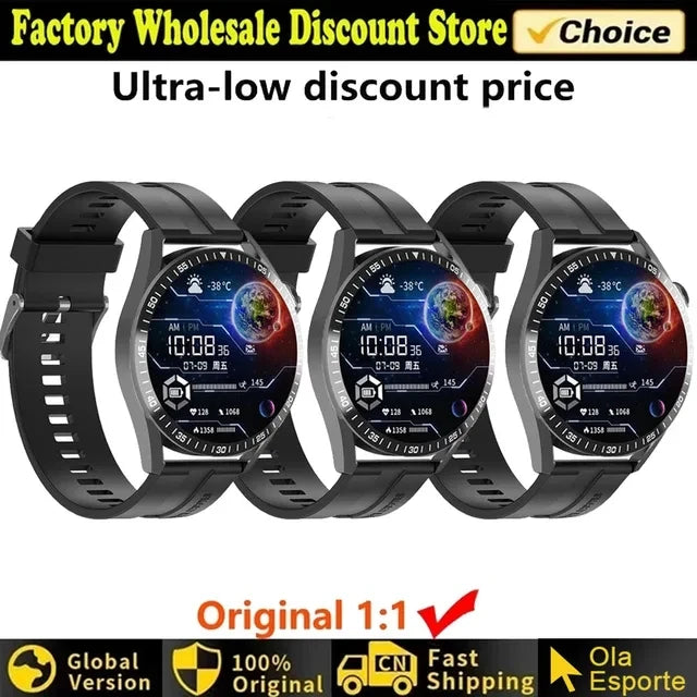 Für Huawei GT4 PRO Smart Uhr Männer Uhr 4 Pro AMOLED HD Bildschirm Bluetooth Anruf GPS NFC Herzfrequenz BloodSugar smartWatch 2024 Neue