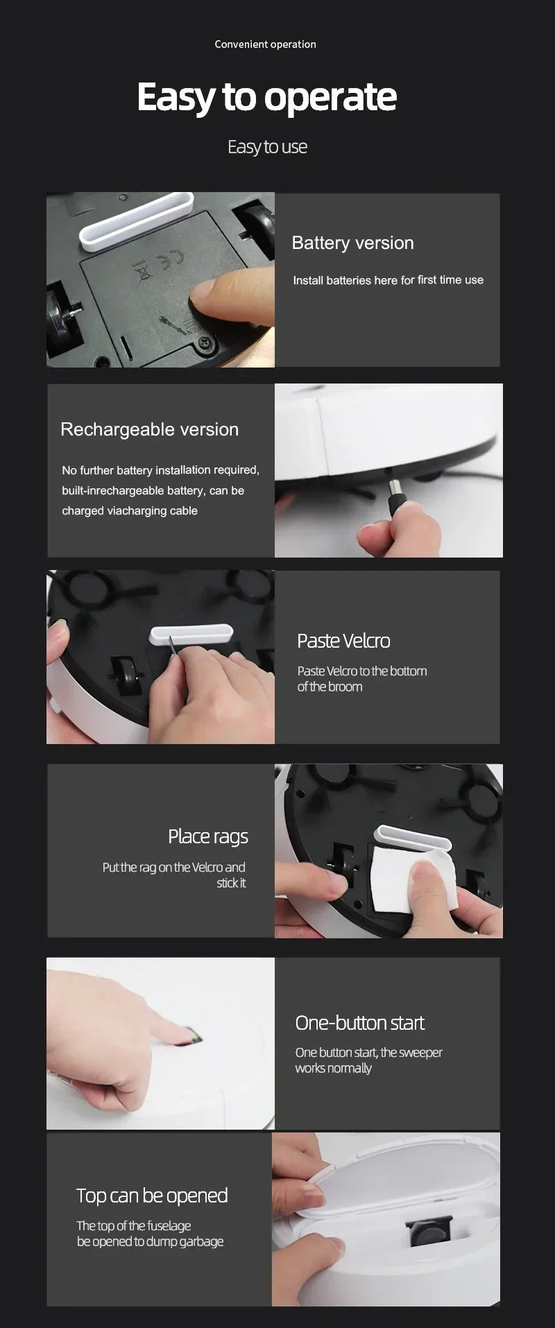 High quality robotic vacuum cleaner