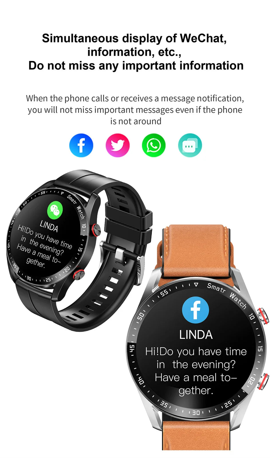 ECG+PPG Bluetooth Call Smart Watch