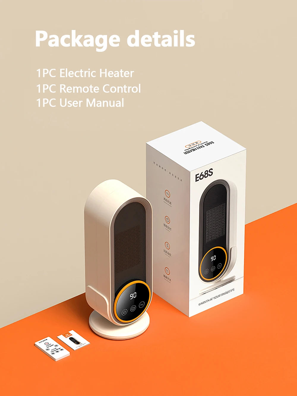 Portable Warmer Home Heater with Remote Control