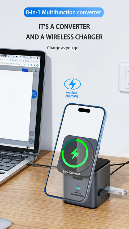 8 In 1 Magnetic Wireless Charger Stand