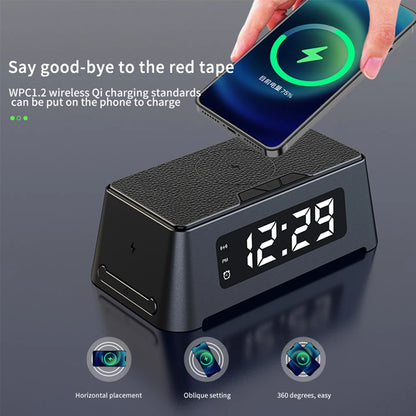 3 in 1 Wireless Charger with Digital Alarm Clock