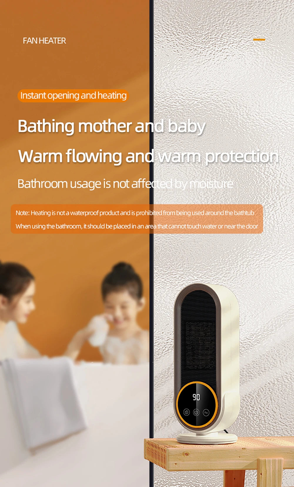 Portable Warmer Home Heater with Remote Control