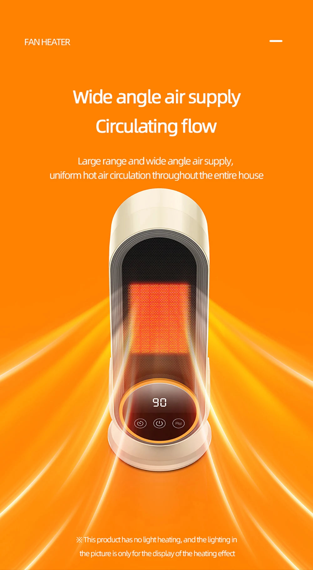 Portable Warmer Home Heater with Remote Control