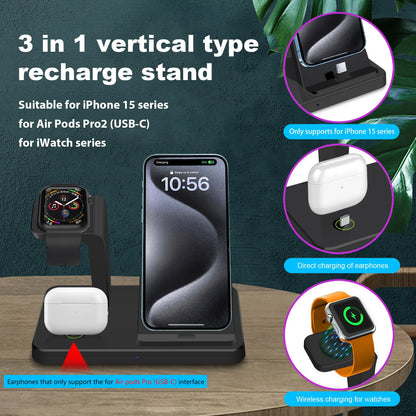 3 in 1 Wireless Charger Dock Station