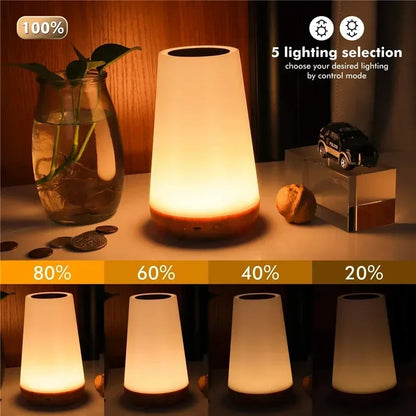 Portable RGB Remote Control Touch Dimmable Lamp