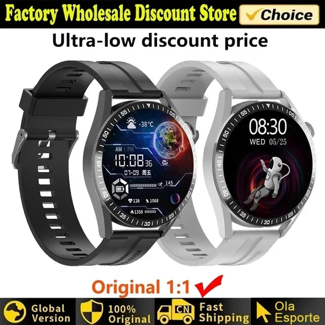 Für Huawei GT4 PRO Smart Uhr Männer Uhr 4 Pro AMOLED HD Bildschirm Bluetooth Anruf GPS NFC Herzfrequenz BloodSugar smartWatch 2024 Neue