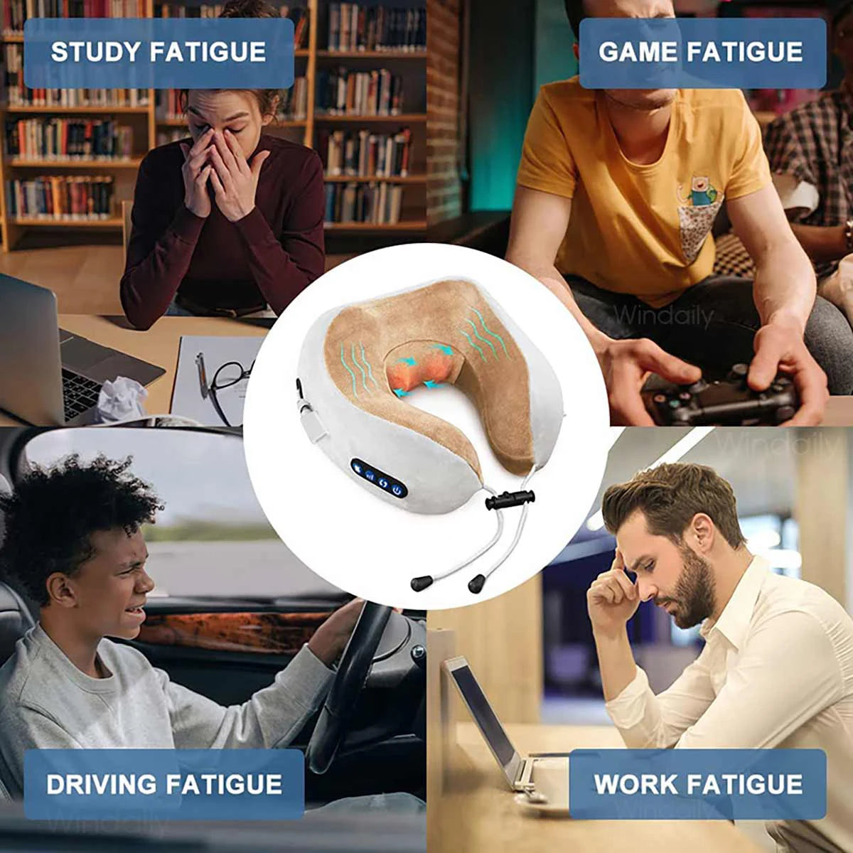 U Shaped Massage Pillow For Body Relaxation