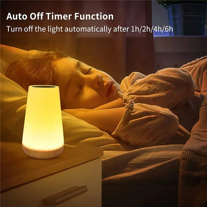 Portable RGB Remote Control Touch Dimmable Lamp