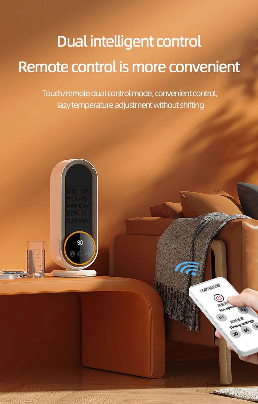 Portable Warmer Home Heater with Remote Control