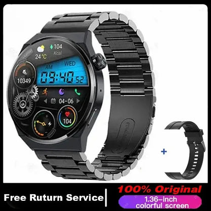 Für Huawei GT4 PRO Smart Uhr Männer Uhr 4 Pro AMOLED HD Bildschirm Bluetooth Anruf GPS NFC Herzfrequenz BloodSugar smartWatch 2024 Neue