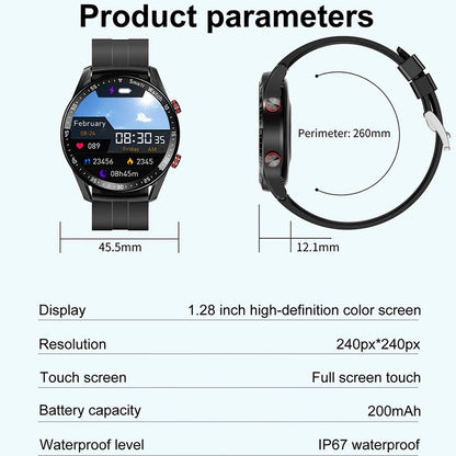 ECG+PPG Bluetooth Call Smart Watch