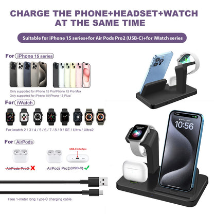 3 in 1 Wireless Charger Dock Station