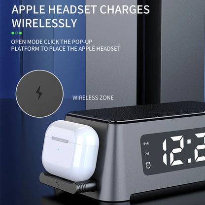 3 in 1 Wireless Charger with Digital Alarm Clock
